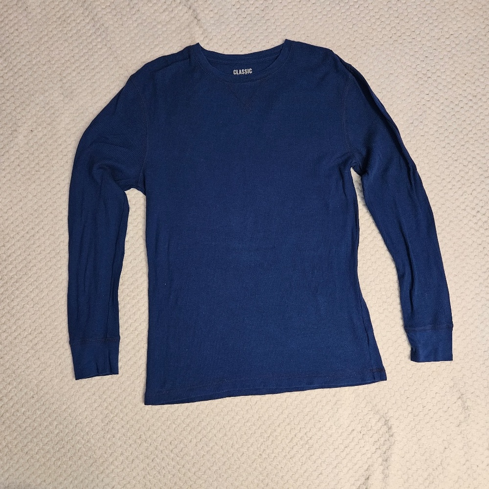 Old Navy Classic Textured Long Sleeve Tee for Men Size M